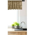 thumbnail image 3 of Ambesonne Leopard Valance Pack of 2, Continuous Animal Pattern, 54"X12", Pastel Brown Brown, 3 of 4
