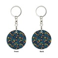 thumbnail image 2 of Naloa Hawaiian Style Print Round Keychain Keychain Key Ring, Key Tag, Key Chain Bulk for Gift Accessories (Round), 2 of 7