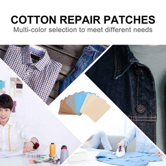 HOOWIFFY 12pcs Iron-On Patches for Clothing, Jeans, Hats, Bags - Repair, Decoration, and Craft Projects