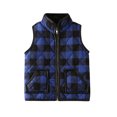 thumbnail image 1 of ITFABS Gilet Thermique à Fermeture Éclair Contrastée pour Filles Garçons 1-6 Ans, 1 of 6