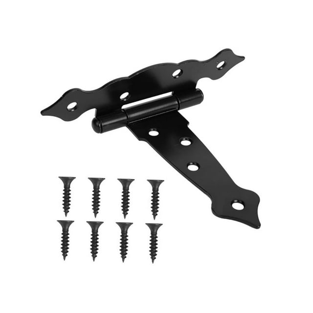 Bisagras de puerta resistentes con tornillos, bisagras en T resistentes a la oxidación para persianas exteriores Estilo A