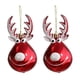 thumbnail image 2 of Juego de 2 Adornos Navideños Colgantes de Plástico con Diseño de Cabeza de Ciervo para Árbol de Navidad | Colgantes Navideños Únicos y Detallados para Árboles, Coronas, Adornos de Regalo de 5 a 11 Cm, 2 of 3