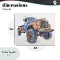 thumbnail image 4 of Stupell Industries Old Rustic Truck Illustration Canvas Wall Art, design by Steve Hunziker, 4 of 8