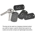 thumbnail image 5 of Aluminum Metal Key Tag, 1-35 Number Tag, ID Tag with Ring 2x1.2inch Black Rectangle Blank for Decoration, 35pcs, 5 of 5