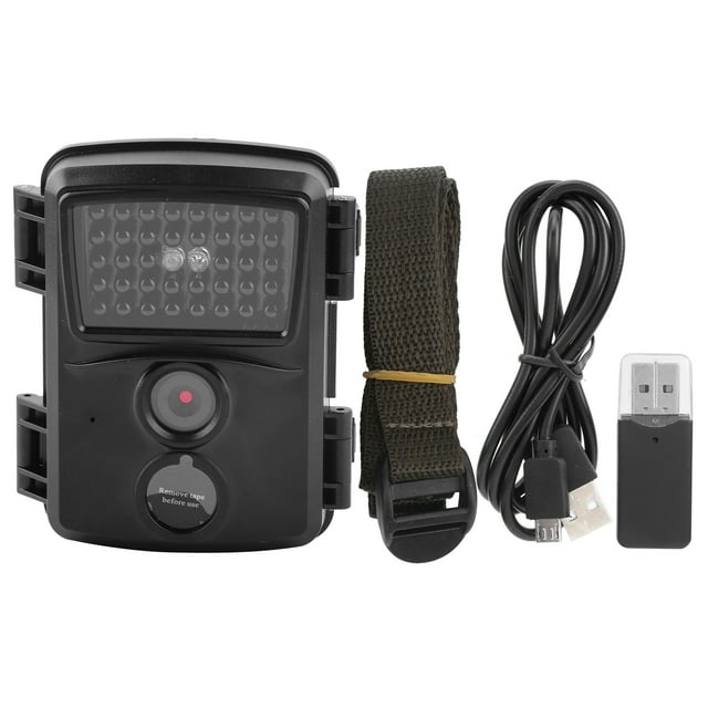 12MP Field Detection Outdoor Hunting Camera Waterproof Mini Infrared Camera EquipmentPR600B (Black)