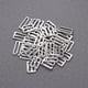 thumbnail image 2 of 40pcs Sujetador Hebilla de ajuste Correa Diapositivas Ropa interior Hebilla Clips de costura Ganchos de cierre para mujeres y niñas (Plata), 2 of 6