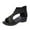 Black, variant on JeashCHAT Sandals for Women New Summer Slope Heel Women's Shoes Casual And Comfortable External Wearing Sandals