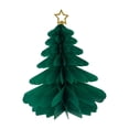 thumbnail image 2 of 1Pc Christmas 3D Honeycomb Paper Ornaments, Hanging Tree Paper Decorations, Foldable Paper Snowflake Hanging Decor, Winter Holiday Ceiling Hangings, Xmas Paper Craft Party Supplies, 2 of 7