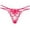 Hot Pink, variant on Sexy Transparent Spicy Open Crotch Thong For Women With Low Waist And Seductive Charm Pearl Massage Japanese Hollowed Out T Shaped Underwear