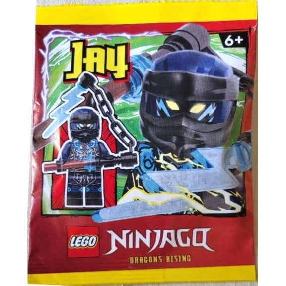 LEGO Ninjago Dragons Rising Season 2: Evil Jay Minifigure with Lightning Scythe