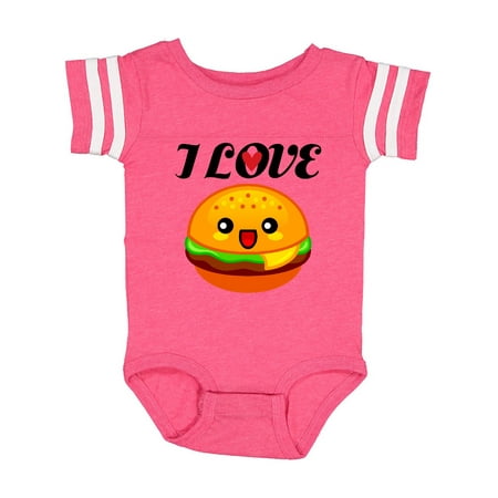 

Inktastic I Love Hamburgers Gift Baby Boy or Baby Girl Bodysuit