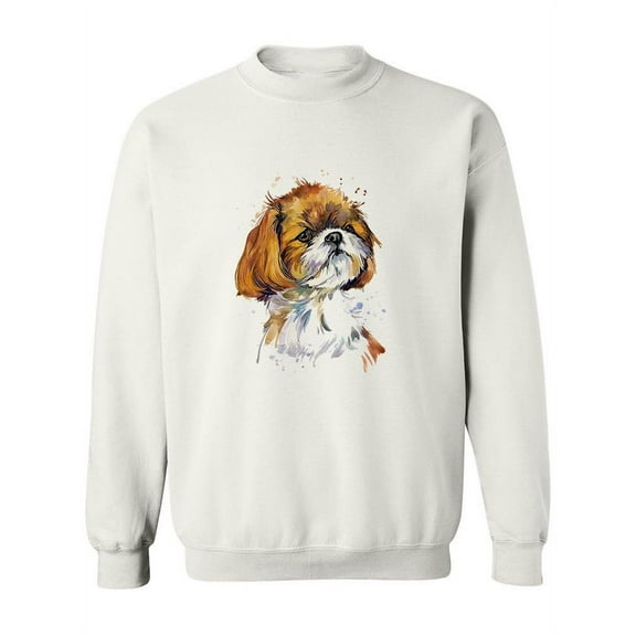 Cute Chinese Dog Design Sweatshirt Women -Image by Shutterstock, Female XX-Large