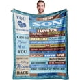 thumbnail image 1 of LHSHID Gifts for Son Blanket Son Gifts from Mom Blankets Adult Son Gift Ideas Birthday Gifts for Son to My Son Gifts from Mom Gifts for Son from Mom Gifts for Adult Son 40"x50", 1 of 7