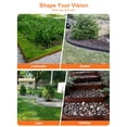 thumbnail image 6 of Vinci Landscape Edging Border, 40" L x 8" H 6Pack 20FT Total Black Galvanized Steel Garden Edging,Easy Installation,Sturdy Elegant Metal Lawn Broder for Flower Beds, Pathways, Paver Edges and Yard, 6 of 7