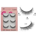 thumbnail image 2 of 3 Pairs Of Natural Thick New 3D Imitation Mink False Eyelashes 10 Styles, 2 of 2
