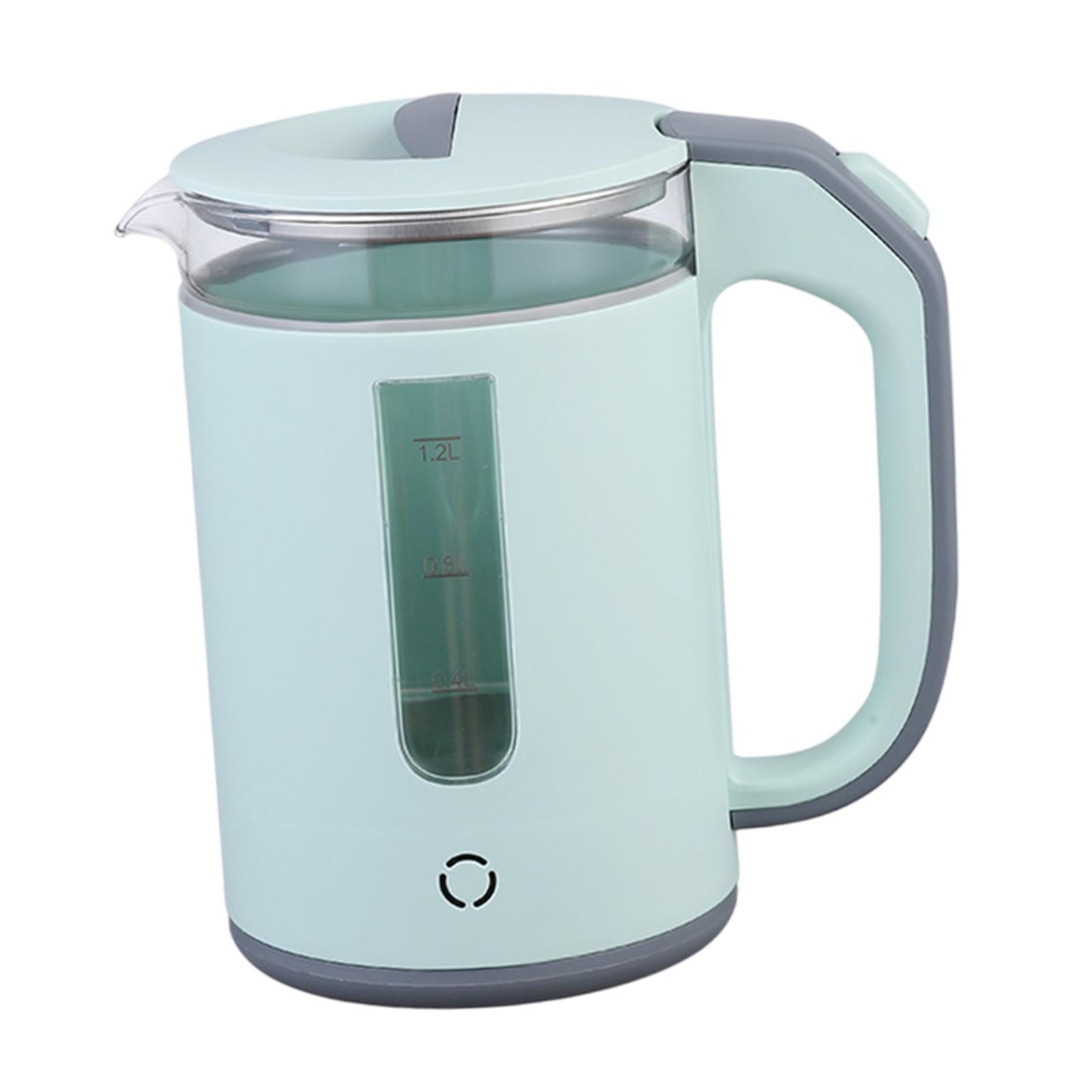 Fiocias High Borosilicate Glass Electric Kettle Hot Water Kettle for Hotel Daily Use Green