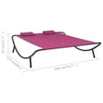 thumbnail image 5 of vidaXL Fabric Weather-Resistant and Two Pillows Outdoor Chaise Lounge Black, 5 of 50