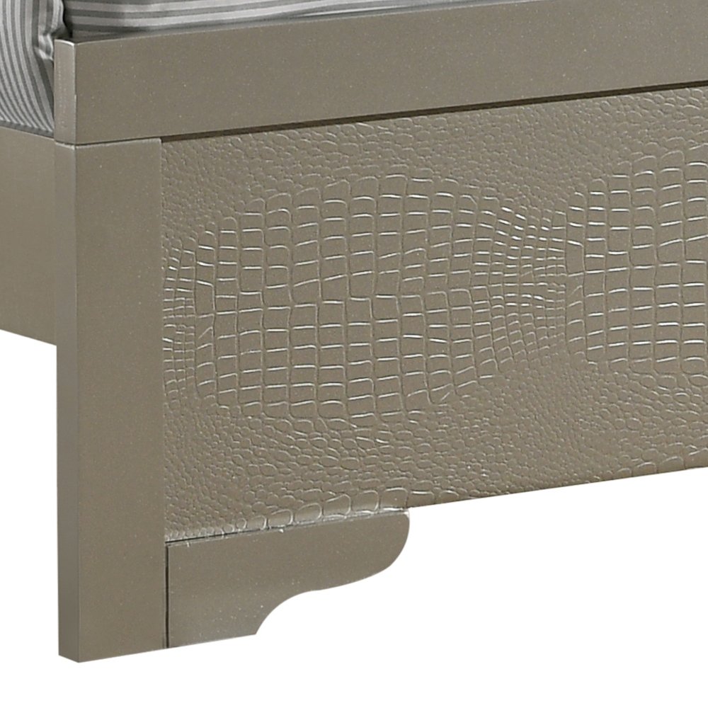 Glory Furniture Lorana Twin Bed in Champagne Color