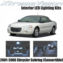 Xtremevision Interior LED for Chrysler Sebring Convertible 2001-2006 10 Pieces Cool White Interior LED Kit   Installation Tool