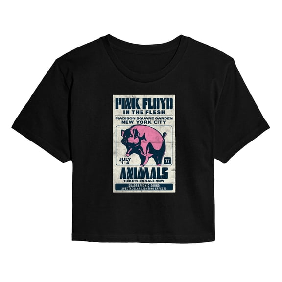 Pink Floyd - Animals - Juniors Cropped Graphic T-Shirt