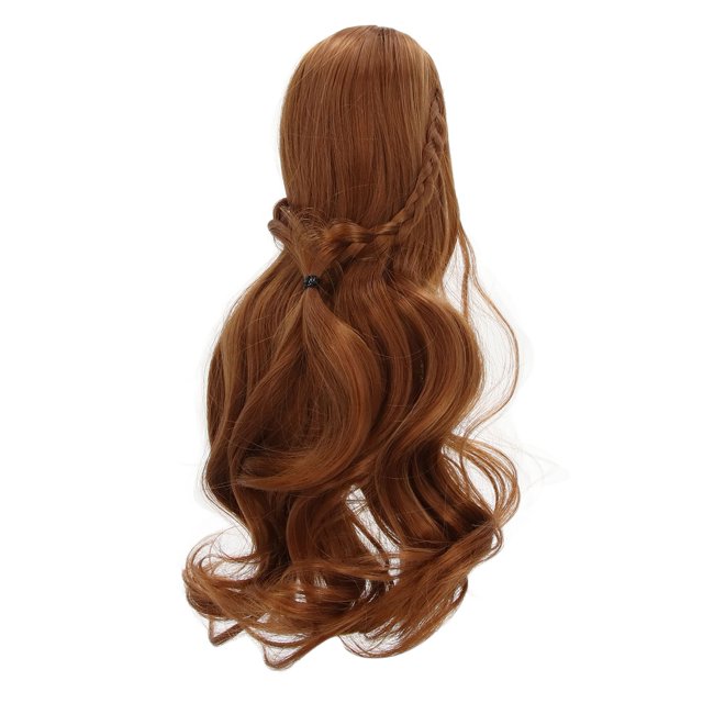 Peluca para muñecas estilo rizado pandillas suplío Diy Corte Suave