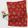 thumbnail image 3 of JUNZAN Waterproof Pet Blanket Dog Blankets, Gingerbread Man Pattern Printing Super Soft Warm,Urine Proof Washable Pet Blanket, 3 of 5