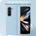 thumbnail image 4 of Compatible Samsung Galaxy Z Fold 5 Case with Hinge Protection,Cute Hard PC Non-Slip Grip Slim Fit Camera Protection Luxury Phone Case for Samsung Z Fold 5 Case,New Galaxy Z Fold 5 Case 2023 Blue, 4 of 14