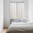thumbnail image 4 of Cream White Ombre Window Curtains 63 Inch Length, Modern Abstract Art Striped Rod Pocket Window Treatment Kitchen Drapes for Bedroom, Cafe, Living Room, 2 Panels, 42 W x 63 L, 4 of 5