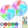 thumbnail image 4 of TIELUTT Outdoor Garden Lamps for Pool and Pond Lighting Decorative Remote Control Lights for Rice Light Curtain Rainbow Projection Lamp Pumpkin Lamp Shade Reading Lamp for Desk Star Light Fixture for, 4 of 7