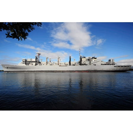 - The Military Sealift Command fast combat support ship USNS Bridge Poster Print by Stocktrek Images
