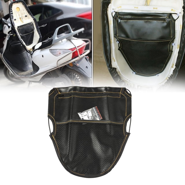 PU Motorbike Motorcycle Under Seat Storage Pouch Bag for Wallets Cards Documents