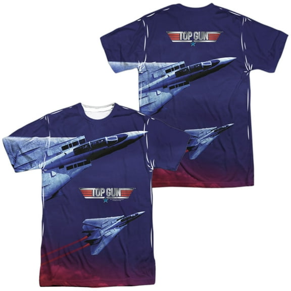 Top Gun Jets in Motion Unisex Adult Sublimated Costume T Shirt (Front/Back), 2X-Large Multicolor