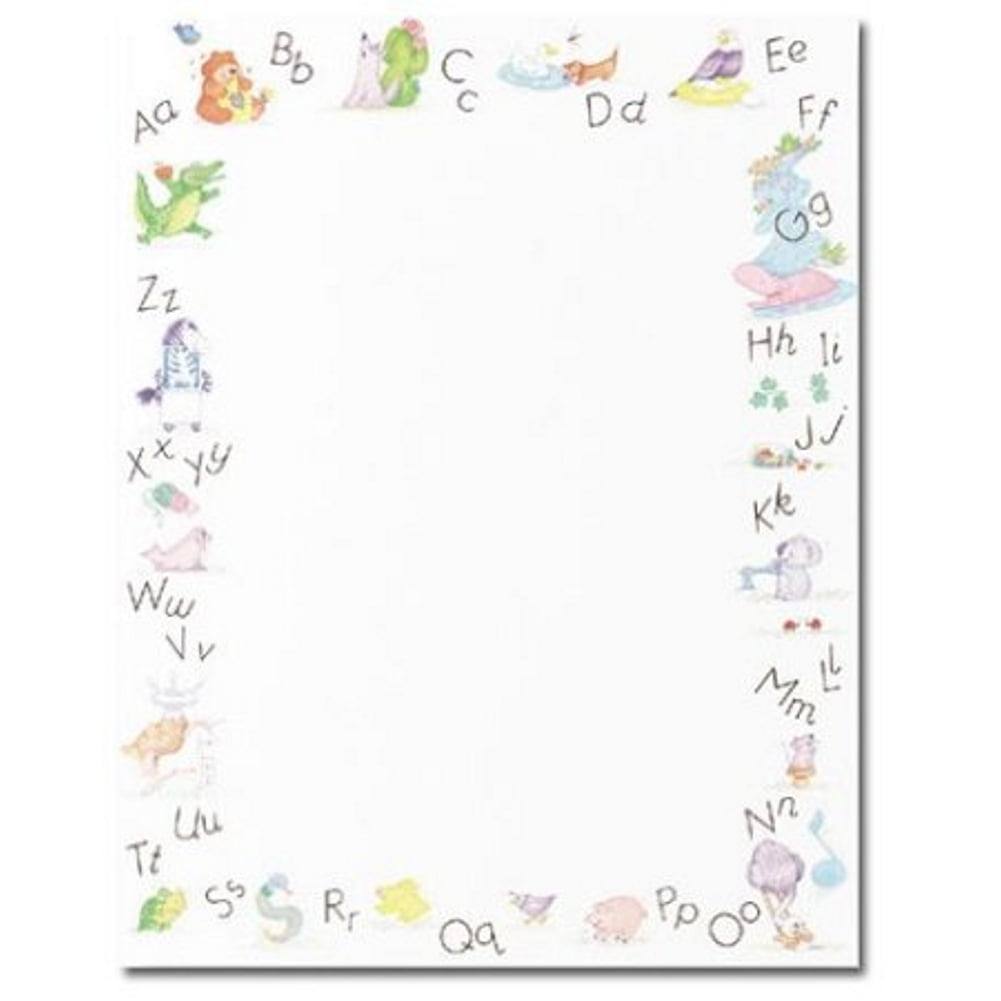 alphabet border stationery 80 sheets walmartcom walmartcom