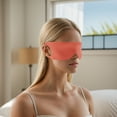 thumbnail image 2 of Unique Bargains 1 Pc Black Ear-hook Eyes Sleep Mask Soft Eye Shade Cover for Rest Orange Small, 2 of 6