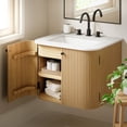 thumbnail image 5 of Zia 24" Wall-Mount Bathroom Vanity with Marble Sink in Natural, 5 of 11