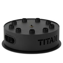 Titan Fitness Revolver Barbell Rack, Rotating Vertical Storage Holder for 9 Barbells