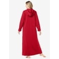 thumbnail image 6 of Dreams & Co. Women's Plus Size Petite Long Hooded Fleece Sweatshirt Robe, 6 of 6