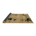 thumbnail image 2 of Ahgly Company Indoor Round Abstract Brown Modern Area Rugs, 4' Round, 2 of 4