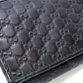 thumbnail image 4 of Pre-Owned Gucci Business Card Holder/Card Case 323401 Shimmer Leather Black Holder... (Good), 4 of 11