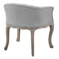 thumbnail image 4 of Modway Crown Vintage French Upholstered Fabric Dining Armchair Set of 2 in Light Gray, 4 of 5