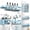 Blue, variant on Shower Caddy Adhesive Shower Organizer 7-Pack, Rustproof Stainless Steel Bathroom Shelves, Large Capacity No-Drill Rack Storage Accessories with Soap Dish Toothbrush Holder &24 Hooks Home Decor