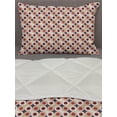 thumbnail image 3 of Geometric Comforter & Sham Bedding Set, Abstract Disc Shaped Circle Motif Round Retro Wrench Art Deco Inspired Mosaic, 3 pcs Duvet Set Microfiber Filling Quilt, 5 Sizes, Multicolor, by Ambesonne, 3 of 4
