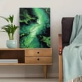 thumbnail image 5 of Abstract Green Fluid Art Canvas Print, Modern Texture for Living Room, Office, Cafe, Restaurant, 5 of 8
