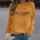 thumbnail image 2 of Sudadera Para Mujer, Tops de Otoño de Acción de Gracias, Camiseta Holgada Estampada A La Moda, Blusa de Manga Larga, Tops Casuales de Cuello Redondo Odeerbi  ODB183343, 2 of 5