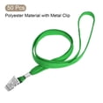 thumbnail image 3 of Uxcell 50Pcs Flat Lanyards with Clip Neck for ID Card Name Tags Badge Holders Green, 3 of 6