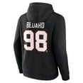 thumbnail image 3 of Men's Fanatics Connor Bedard Black Chicago Blackhawks Authentic Stack Name & Number Tri-Blend Pullover Hoodie, 3 of 3