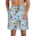 thumbnail image 1 of Fotbe Kawaii Sushi (2) Trajes de Baño Estampados para Hombre, Shorts de Verano de Secado Rápido, Ropa de Playa, Bañadores-X-Large, 1 of 6
