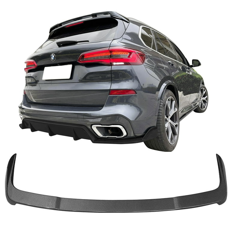 Compatible With 19-23 BMW G05 X5 HM Style ABS Trunk Spoiler Wing - Carbon  Fiber Print 