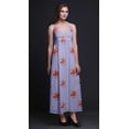 thumbnail image 3 of Bimba Floral Women Printed Sleeveless Long Maxi Strappy Bohemian Beach Dress-Large, 3 of 5