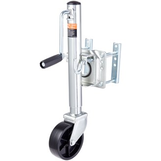 Uriah Products UC350010 Electric Trailer Jack – 3500 Lb Capacity, 12V DC, 7-Way Connector, LED Light, 9"-31.5" Lift